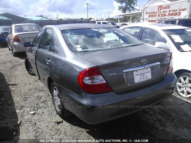 4T1BF32K73U548271 - 2003 TOYOTA CAMRY LE/XLE/SE ნაცრისფერი ფოტო 3