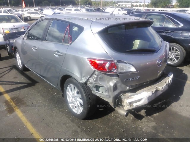 JM1BL1L87C1601699 - 2012 MAZDA 3 I GRAY photo 3