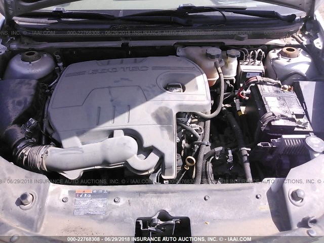 1G1ZC5E05AF254153 - 2010 CHEVROLET MALIBU 1LT GRAY photo 10