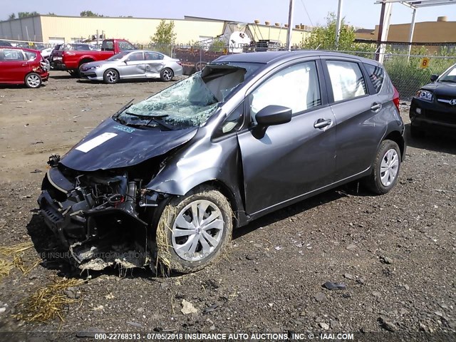 3N1CE2CP3HL376566 - 2017 NISSAN VERSA NOTE S/S PLUS/SV/SL/SR GRAY photo 2