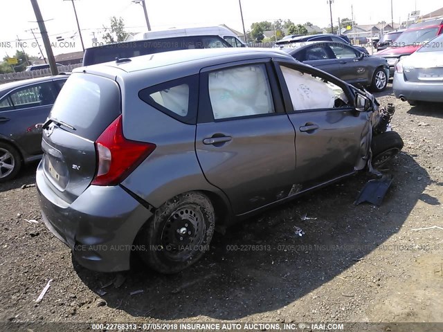 3N1CE2CP3HL376566 - 2017 NISSAN VERSA NOTE S/S PLUS/SV/SL/SR GRAY photo 4