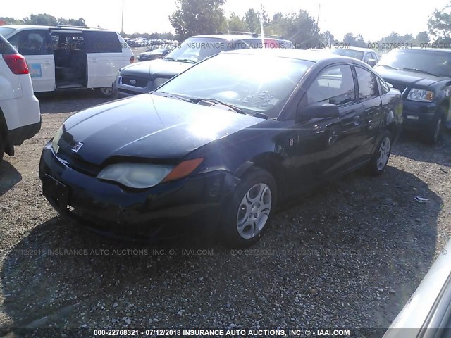 1G8AN12F54Z110325 - 2004 SATURN ION LEVEL 2 BLACK photo 2