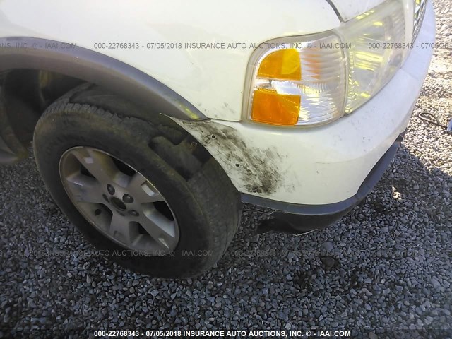 1FMDU73K25UA66511 - 2005 FORD EXPLORER XLT/XLT SPORT/NBX 白色 照片 6