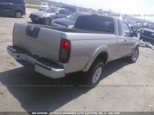 1N6DD26T93C443914 - 2003 NISSAN FRONTIER KING CAB XE GOLD photo 4