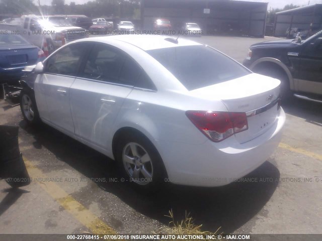 1G1PC5SB8F7116458 - 2015 CHEVROLET CRUZE LT WHITE photo 3