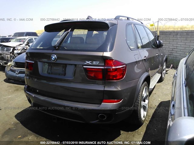 5UXZW0C57BL658086 - 2011 BMW X5 XDRIVE35D BROWN photo 4