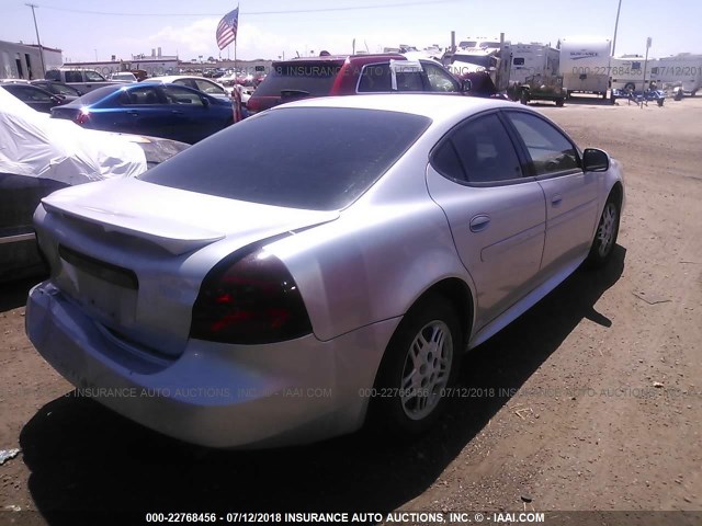 2G2WP522151143069 - 2005 PONTIAC GRAND PRIX SILVER photo 4