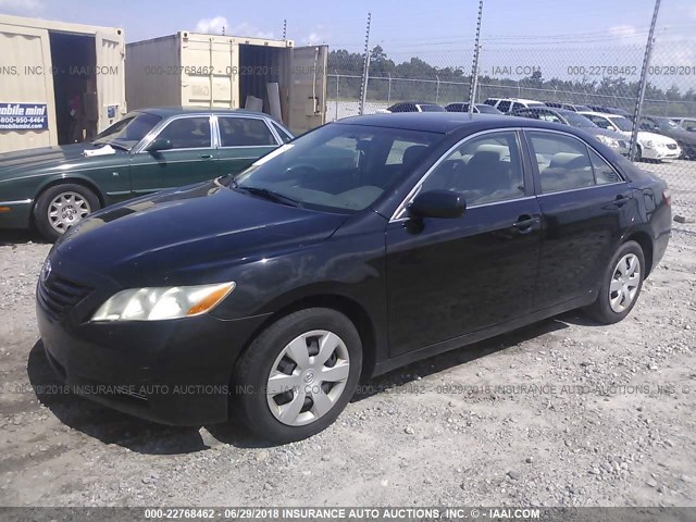 4T1BE46K28U239818 - 2008 TOYOTA CAMRY CE/LE/XLE/SE BLACK photo 2