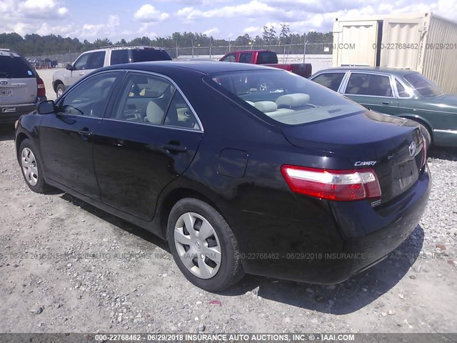 4T1BE46K28U239818 - 2008 TOYOTA CAMRY CE/LE/XLE/SE BLACK photo 3