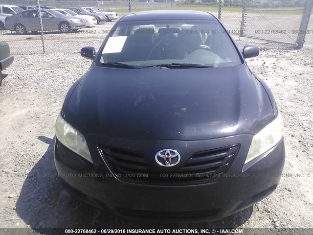 4T1BE46K28U239818 - 2008 TOYOTA CAMRY CE/LE/XLE/SE BLACK photo 6