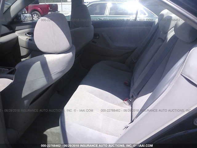 4T1BE46K28U239818 - 2008 TOYOTA CAMRY CE/LE/XLE/SE BLACK photo 8