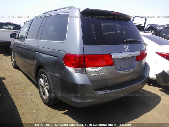 5FNRL38989B050551 - 2009 HONDA ODYSSEY TOURING GRAY photo 3