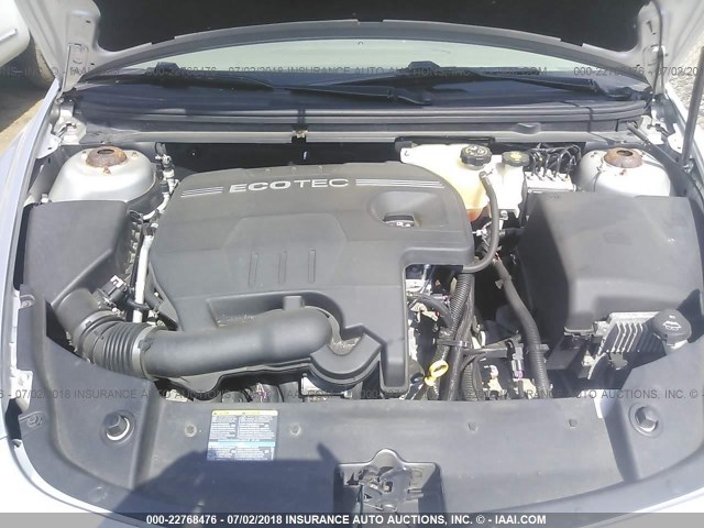 1G1ZC5E04AF174181 - 2010 CHEVROLET MALIBU 1LT ვერცხლისფერი ფოტო 10