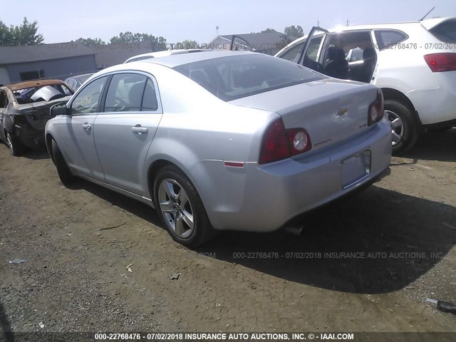 1G1ZC5E04AF174181 - 2010 CHEVROLET MALIBU 1LT ვერცხლისფერი ფოტო 3