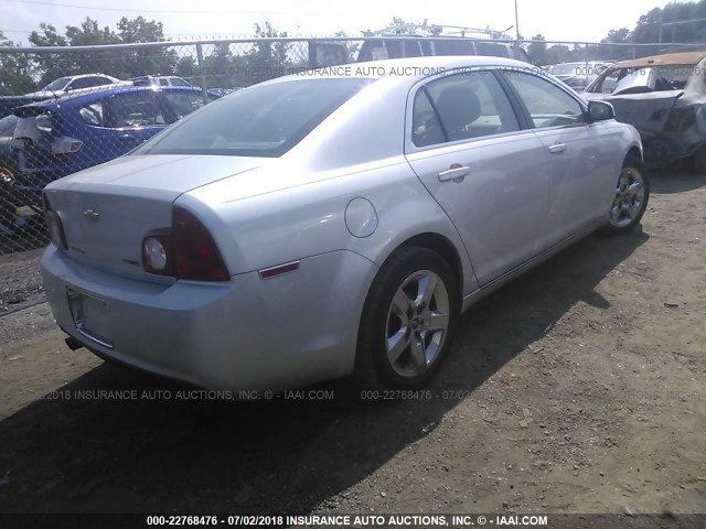 1G1ZC5E04AF174181 - 2010 CHEVROLET MALIBU 1LT ვერცხლისფერი ფოტო 4
