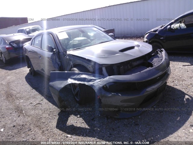 2C3CDXL96JH200189 - 2018 DODGE CHARGER SRT HELLCAT GRAY photo 1