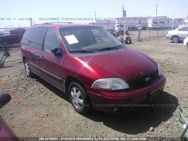 2FMZA51452BB27715 - 2002 FORD WINDSTAR LX RED photo 1