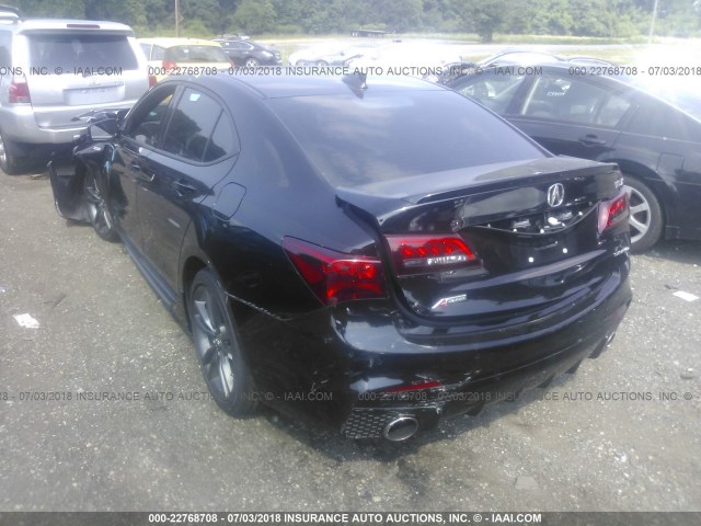 19UUB3F65JA006348 - 2018 ACURA TLX TECH+A/TCH+AR BLACK photo 3