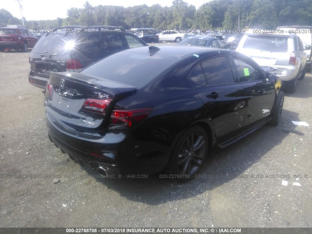 19UUB3F65JA006348 - 2018 ACURA TLX TECH+A/TCH+AR BLACK photo 4