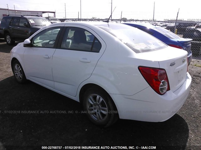 1G1JA5SH6C4119307 - 2012 CHEVROLET SONIC LS 白色 照片 3