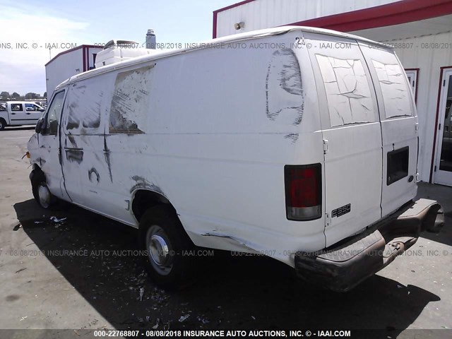 1FTSS34S62HA75273 - 2002 FORD ECONOLINE E350 SUPER DUTY VAN WHITE photo 3