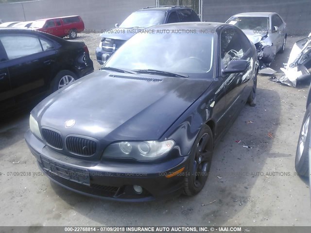 WBABV13445JT23769 - 2005 BMW 325 CI SULEV BLACK photo 2