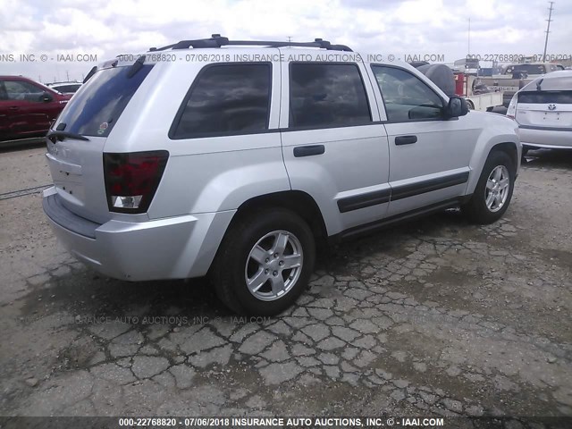 1J4GS48KX6C217109 - 2006 JEEP GRAND CHEROKEE LAREDO/COLUMBIA/FREEDOM 银色 照片 4