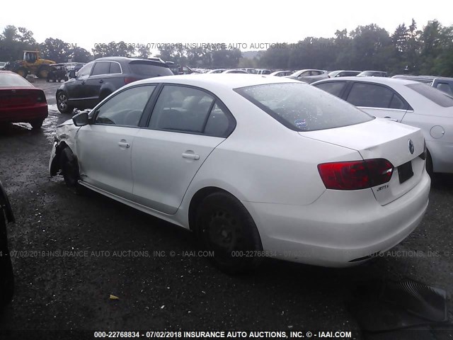 3VW1K7AJ2CM339324 - 2012 VOLKSWAGEN JETTA S Ağ foto 3