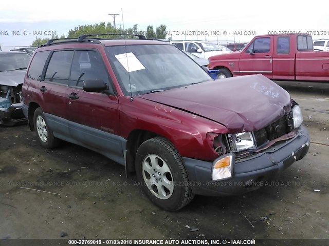 JF1SF6352WG762687 - 1998 SUBARU FORESTER L RED photo 1