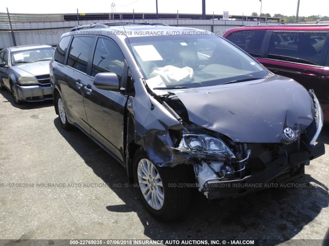 5TDYK3DC8ES419480 - 2014 TOYOTA SIENNA XLE/LIMITED GRAY photo 1