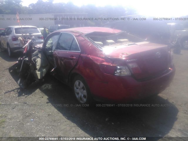 4T1BE46K27U035888 - 2007 TOYOTA CAMRY NEW GENERAT CE/LE/XLE/SE RED photo 3