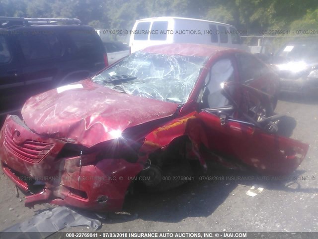 4T1BE46K27U035888 - 2007 TOYOTA CAMRY NEW GENERAT CE/LE/XLE/SE RED photo 6