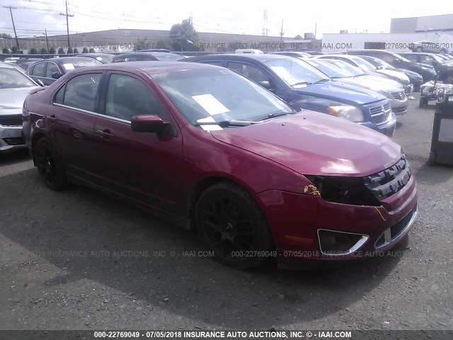 3FAHP0DCXAR222233 - 2010 FORD FUSION SPORT RED photo 1