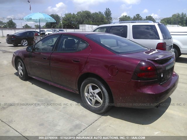 2G2WP522541350059 - 2004 PONTIAC GRAND PRIX GT MAROON photo 3