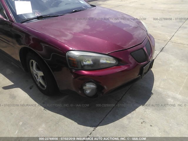 2G2WP522541350059 - 2004 PONTIAC GRAND PRIX GT MAROON photo 6