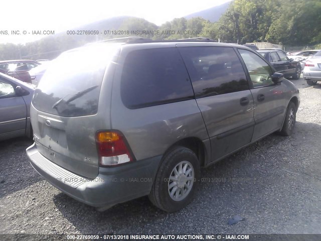 2FMDA5141XBA88929 - 1999 FORD WINDSTAR LX TEAL photo 4