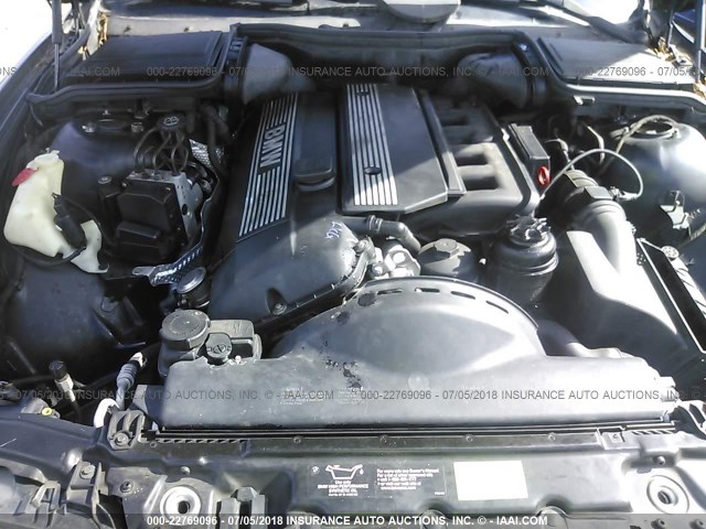 WBADT43432GY42787 - 2002 BMW 525 I AUTOMATIC BLACK photo 10