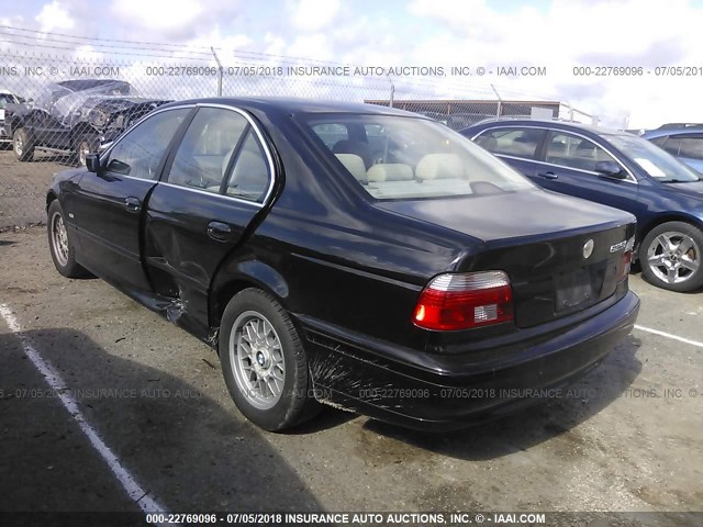 WBADT43432GY42787 - 2002 BMW 525 I AUTOMATIC BLACK photo 3