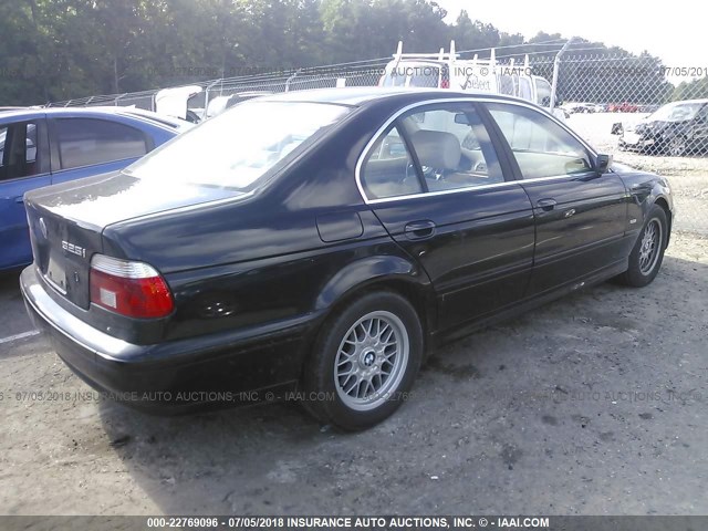 WBADT43432GY42787 - 2002 BMW 525 I AUTOMATIC BLACK photo 4