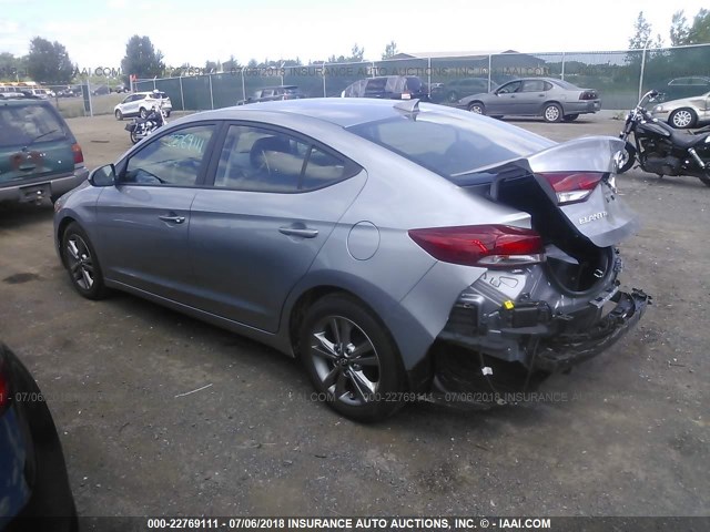 5NPD84LF6HH161436 - 2017 HYUNDAI ELANTRA SE/VALUE/LIMITED GRAY photo 3