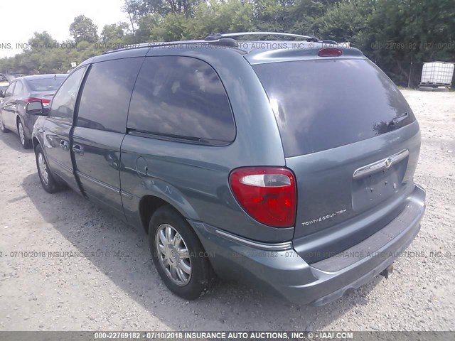 2C8GP64L45R329247 - 2005 CHRYSLER TOWN & COUNTRY LIMITED BLUE photo 3