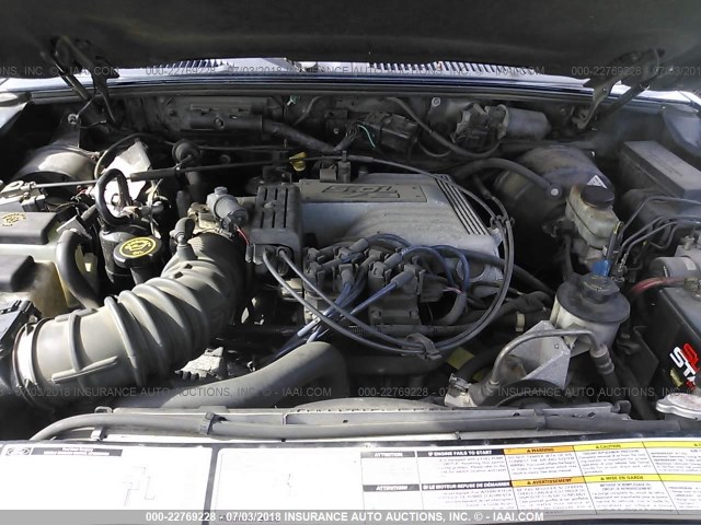 1FMDU85P91ZA65285 - 2001 FORD EXPLORER LIMITED 黑色 照片 10