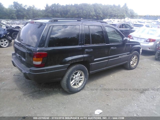 1J4GW48S04C345618 - 2004 JEEP GRAND CHEROKEE LAREDO/COLUMBIA/FREEDOM 黑色 照片 4