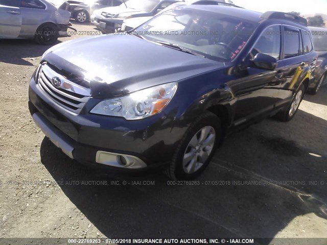 4S4BRBLC6B3421038 - 2011 SUBARU OUTBACK 2.5I LIMITED GRAY photo 2