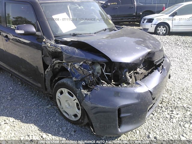 JTLZE4FE3B1122453 - 2011 TOYOTA SCION XB BLUE photo 6