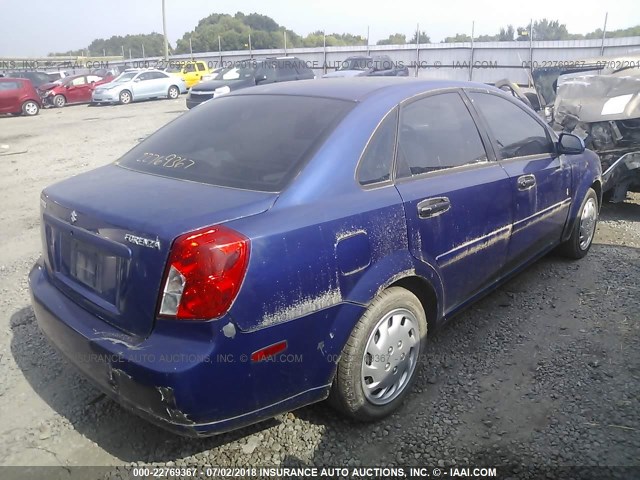 KL5JD56Z77K677479 - 2007 SUZUKI FORENZA CONVENIENCE/POPULAR BLUE photo 4