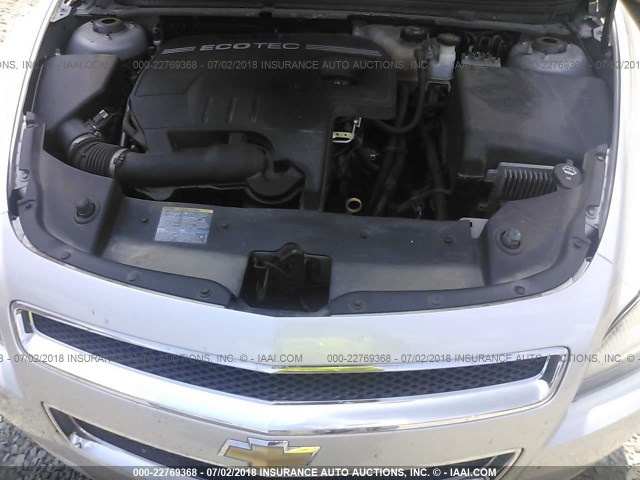 1G1ZC5EB0A4141045 - 2010 CHEVROLET MALIBU 1LT SILVER photo 10