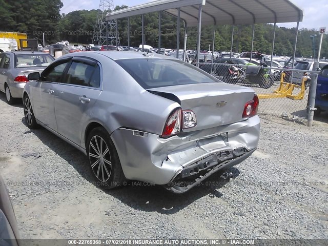 1G1ZC5EB0A4141045 - 2010 CHEVROLET MALIBU 1LT SILVER photo 3