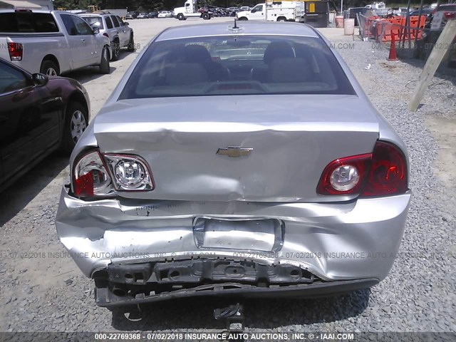 1G1ZC5EB0A4141045 - 2010 CHEVROLET MALIBU 1LT SILVER photo 6