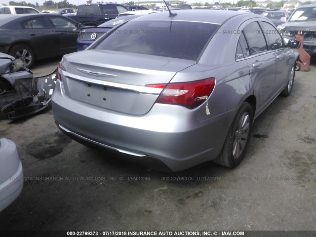 1C3CCBBB4DN651689 - 2013 CHRYSLER 200 TOURING GRAY photo 4